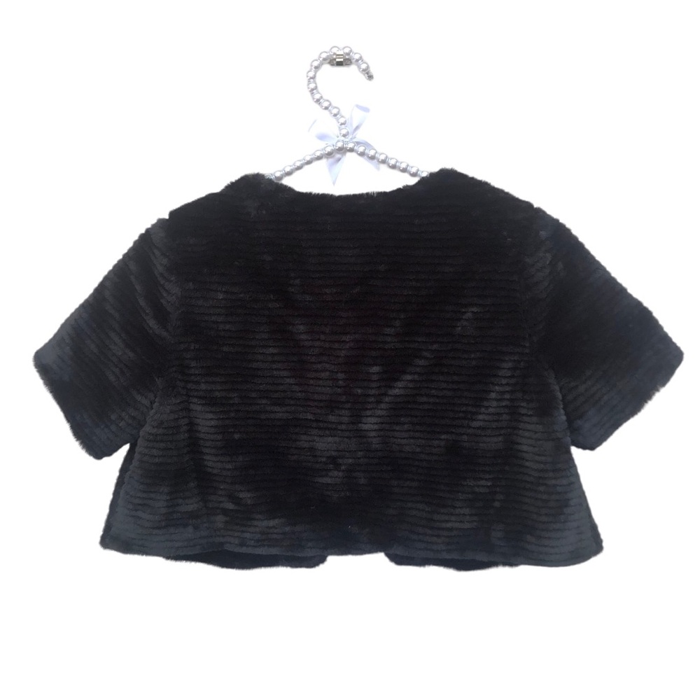 Gymboree Faux Fur Black Capelet size 14 - Picture 5 of 7